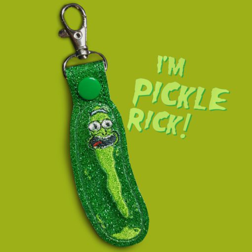Pickle Rick Snaptab Keychain